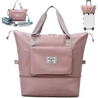 LA CUTE Sporttasche Damen Sporttasche Reisetasche, kompaktes Design (Praktische Sporttasche für Unterwegs mit viel Stauraum, Damen Reisetasche, Sportasche, Strandtasche), praktische Reißverschlusstaschen und kompaktes, stilvolles Design
