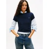 Tommy Jeans Kurzarmshirt TJW SLIM C-NECK TEE mit Logo-Stickerei