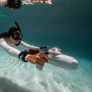 [EU Direct] Aqua Marina BlueDrive X Pro Underwater Scooter Electric Sea Thruster SUPMotor Fin for Diving Snorkeling Swim