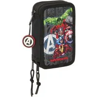 safta Federmäppchen Marvel Avengers - Mäppchen Federmappe, 37 Teile, 3-fach gefüllt, (37-tlg., Jungen), Reißverschluss