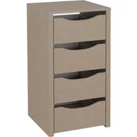 rauch Schubladeneinsatz Zubehör für Rauch-Schränke Garderobe Kleiderschrank Schrank, mit 4 Schubladen, Breite 43 cm, Tiefe 45 cm, MADE IN GERMANY