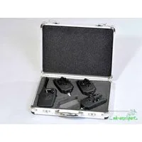 MK Angelsport elektronischer Bissanzeiger MK Digital Funk Bissanzeiger 3+1 blue Set, (3 Bissanzeiger, 1 Funk-Receiver, Transportbox)