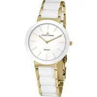 Jacques Lemans Keramikuhr Monaco 42-7F, Quarzuhr, Armbanduhr, Damenuhr, gehärtetes Crystexglas