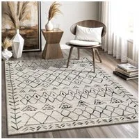 Sanat Teppich Boho 8200, rechteckig, Höhe: 10 mm, Kurzflor, robust, Boho, Scandic, für Fussbodenheizung geeignet