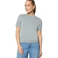 Zero Kurzarmshirt Damen mit Wellensaum (1-tlg) Material