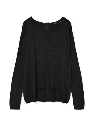 VERO MODA - VMBREEZE AURA LS ZIPPER BLOUSE NOOS Black - Gr. - L