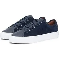 Tommy Hilfiger PREMIUM DRESS LEATHER MIX Sneaker, Freizeitschuh, Halbschuh, Schnürschuh, weich gepolsterter Schaftrand