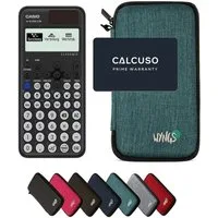 CASIO Taschenrechner fx-810DE CW ClassWiz inkl. WYNGS Schutztasche Türkis