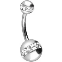 PIERCINGLINE Bauchnabelpiercing Titan Bananabell EPOXY-RING-KUGELN (Bananabells, 1-tlg)