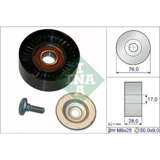 INA Umlenkrolle f?r Keilrippenriemen Mercedes 532064810