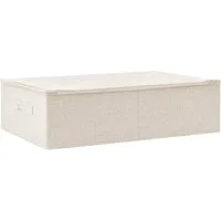 vidaXL Aufbewahrungsbox, Ordnungsbox Stoff 70x40x18 cm Creme