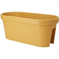 mucHome Balkonkasten für Geländer Breite 60cm Kunststoff Blumenkasten Blumentopf Pflanztopf