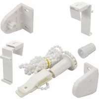 Liedeco Sichtschutzbefestigungen Zubehör-Set, Kettenzugrollos, (Set, 1-tlg), Kettenzugetriebe und Träger für Klemmfix-Kettenzugrollos