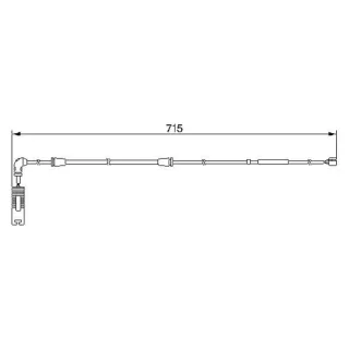Bosch Warnkontakt f?r Bremsbel?ge BMW X5 E53 1987474946