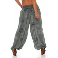 malito more than fashion Haremshose malito Damen Pumphose mit Print, Haremshose zum Tanzen, Aladinhose leichte Pumphose Einheitsgröße