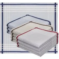 Betz Taschentuch 12 Stück Herren Stofftaschentuch Set Leo 7 Größe 40x40 cm, (Set, 12-St. 12 Stoff Taschentücher)