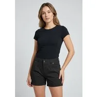 Urban Surface Chinoshorts Damen Stretch-Shorts Chino-Style Bundfalten, stretchy, Aufschlag am Bein