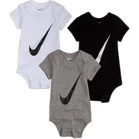 Nike Sportswear Body NHN SWOOSH 3 PACK S/S (3-tlg) praktisches 3er-Pack, mit Druckknöpfen, für Babys