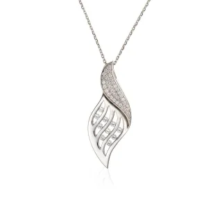 Orphelia Damen-Kette aus 925er Sterlingsilber mit Anhänger – Silber ZH-4778