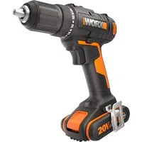 Worx Akku-Bohrschrauber WX108, max. 1600 U/min, (Set), zum Bohren & Schrauben, 20+1 Drehmoment, inkl. 2 Akkus & Ladegerät