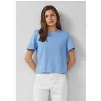 s.Oliver Kurzarmshirt T-Shirt Verkürztes T-Shirt aus Interlockjersey