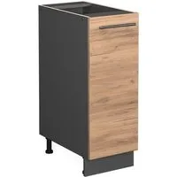 Vicco Apothekerschrank Fame-Line, Goldkraft Eiche/Anthrazit, 30 cm ohne Arbeitsplatte (1-St)