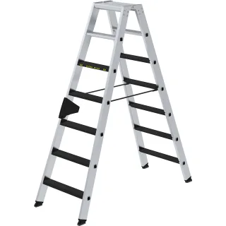 Munk Stufen-Stehleiter 250 kg beidseitig begehbar mit clip-step R13 - 043807