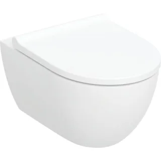 Geberit Acanto Set Wand-WC m. WC-Sitz, T: 53cm, Tiefspüler, spülrandlos, Turboflush, 502774001 502774001