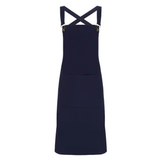 Premier - Herren/Damen Unisex Latzschürze "Barista" (Marineblau)