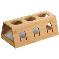 KESPER® Flaschenhalter für 3 Flaschen und 3 Deckel, (1-St), mit entnehmbarer Abtropfschale