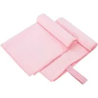 vidaXL Handtuch Sporthandtücher 2 pcs Rosa 50 x 30 cm Polyester und Polyamid, Polyester und Polyamid (2-St)