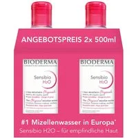 Bioderma Make-up-Entferner Sensibio H2O Mizellenreinigungswasser: 2x500ml zum Angebotspreis, Reinigung, Make-up-Entferner, Gesichtswasser - 3 in 1