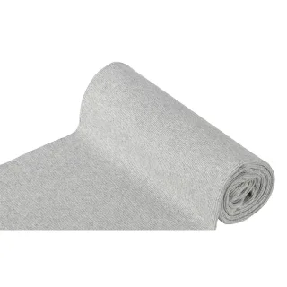 Rippen-Bündchenstoff "Comfort", hellgrau-melange