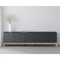 OTTO home Lowboard Maryd, TV-Kommode mit Kabeldurchführung, Push-to-Open Funktion, Breite 200 cm