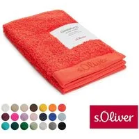 s.Oliver Gästehandtuch s.Oliver, Premium Qualität, 600 gr/m², auch als Sets erhältlich, Walkfrottier (1-St), große Farbauswahl, auch als Duschtuch, Waschhandschuh, Handtuch