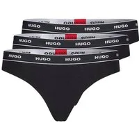 HUGO String TRIPLET THONG STRIPE (3-St) mit HUGO Logo-Elastikbund