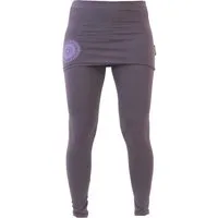 Guru-Shop Hose & Shorts Yoga-Hose, Leggings mit Minirock Bio Baumwolle.. alternative Bekleidung
