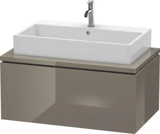 Duravit L-Cube Konsolenwaschtischunterbau wandhängend Flanell Grau Hochglanz 920x547x400 mm - LC5813 LC581308989