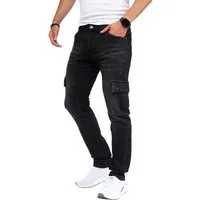 Styleko Cargohose 8003 Herren Cargohose Cargo Jeans Hose für Männer Jungen Regular Denim