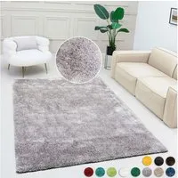 Bruno Banani Teppich Dana Teppich, besonders weich und kuschelig, Kundenliebling, rechteckig, Höhe: 30 mm, uni, Mikrofaser Teppiche, Wohnzimmer, Schlafzimmer, Esszimmer