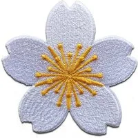 Catch the Patch Aufnäher Bügelbild, Aufbügler, Applikationen, Patches, Flicken, zum aufbügeln, Polyester, Blume Blüte Pflanze - Größe: 6,1 x 6 cm