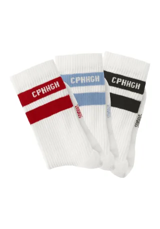 copenhagen studios CS Tennissock klassicstripe terry3 3off white l - Gr. - 44.5