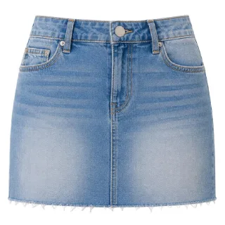 True Religion - "Sadie" Minirock für Damen, Denim (Golden/Gewaschen)