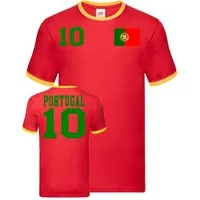 Blondie & Brownie T-Shirt Herren Portugal Sport Trikot Fußball Weltmeister WM Europa EM
