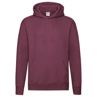 Fruit of the Loom Herren Premium 70/30 Plain Hoodie (Burgunderrot)