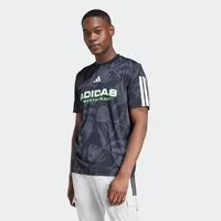 adidas Sportswear T-Shirt COMMON GOAL sportlicher Stil, mit Rundhalsausschnitt, Allover-Print