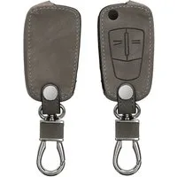 kwmobile Schlüsseltasche Autoschlüssel Hülle für Opel Vauxhall (1-tlg), Nubuklederoptik - Kunstleder Schutzhülle Schlüsselhülle Cover
