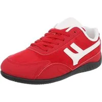 Ital-Design Moderne Damen Sneakers mit Komfort für Alltag und Freizeit Sneaker (90033104) Flach Sneakers Low in Rot