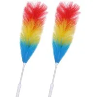 Bestlivings Staubwedel Teleskop bunt (1-6er Pack, 2-St), Kunststoff, geringes Gewicht 110 g, 74cm bis max. 97cm ausziehbar