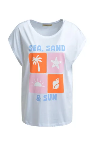 Smith&Soul - T-Shirt Print light pink print - Gr. - S